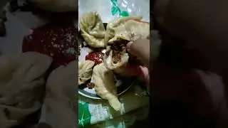 veg soya mushroom momo