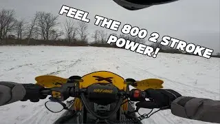 I Tried Riding a Skidoo Rev SNOWMOBILE for the FIRST TIME!