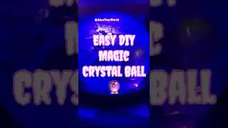 Easy DIY Crystal Ball #diy #halloween #crystalball