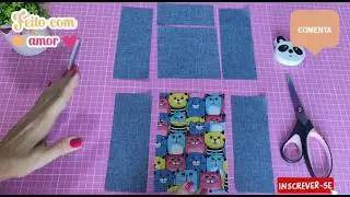 Bolsinha de mão  . Passo a passo iniciantes . #sewing #diy 