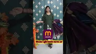 meesho affordable kurta set haul #shorts#meeshokurtasethaul