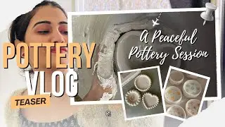 A slow day at the pottery studio 🤍 #teaser 