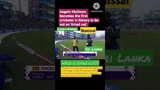 world cup 2023 : Angelo Mathews dismissal #worldcup2023 #history #cricket
