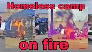 Homeless encampment spread to Venice Beach new skid Row fire