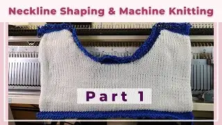 Machine knitting neckline part 1 — charting and partial knitting