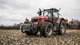 320 koni w Zimowej uprawie po Kukurydzy || 🔥 Massey Ferguson 8732 🔥 || Dłutowanie w Gr Suszek