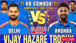 Andhra vs Delhi, Group D - Live Cricket Score & Commentary | Commentary By Rahul & Rishi | #cricket