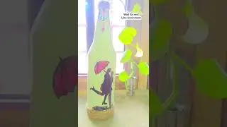 beer bottle transition 🤍#painting #kingfisher #love #viralvideo #viralshorts #planting