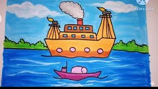 easy ship drawing for kids