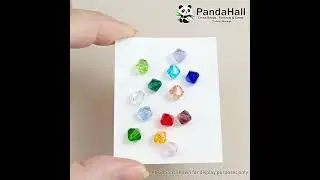 Imitation Austrian Bicone Crystal Beads Bracelet #diybracelet #braceletmaking #beading #shorts