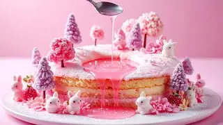 ASMRAI. A Dreamy Pastel Cake Cutting ASMR Experience | LaLiworld