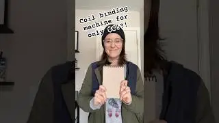 Using my new (to me) coil binding machine! :3 #coilbinding #notebooks #diynotebook #papercrafts