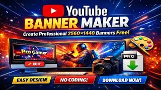 YouTube Banner Maker &ndash; Create Pro Banners Online Easily Smalltoolai