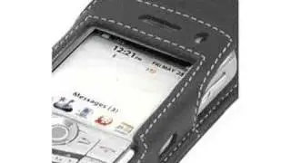 CarryMobile Leather Case for Blackberry 8130- Flip Type