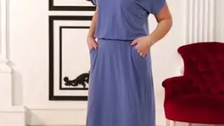 ПЛАТЬЕ ПРОВАНС 5627 (небесный) DM-DRESS.ru Лавира
