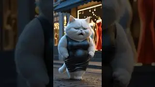 Chubby Cat Glow Up! From Giggles to Gains🐱👏 #cat #shorts #cuteanimals