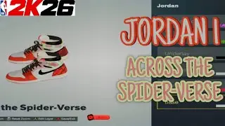 &ldquo;HOW TO MAKE&rdquo; Spider-Man Jordan 1 &ldquo;Across the Spider-Verse&rdquo; in NBA 2K26 Shoe Creator 