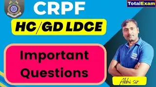 84 CRPF DAY QUESTIONS | IMPORTANT QUESTIONS FOR HC/GD LDCE CRPF |