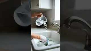 Satisfying ASMR Kitchen Sink Cleaning | Water Flow & Scrubbing Sounds shorts