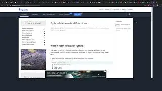 MATH FUNCTION IN PYTHON