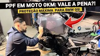PPF NA BMW GS 1300 TRIPLE BLACK (SERVI&Ccedil;O COMPLETO E DETALHADO!)