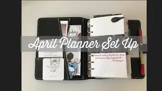 April Planner Set Up In A Foxy Fix Personal Rings