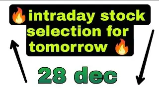 intraday stock selection for tomorrow | trade box | #shorts