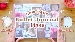 My NEW YEAR Bullet Journal Ideas + 5 TRACKER ideas for you | Reflect page and visual board