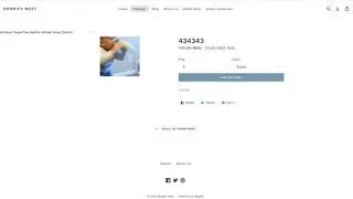 Additional content under product image. Shopify Debut theme.