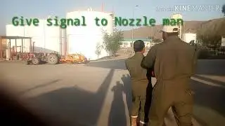 Hand signal to Nozzle man / firefighting training video/ fire signals