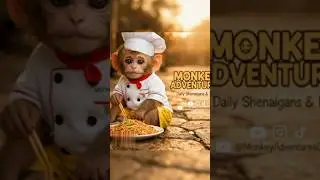 chotu cute monkey 🐒cooking chowmein😋😋😋😋🤩🤩🍜🍜🍜🍜 #shortvideo #monkeyvideo #subscribe #chowmeinrecipe