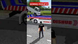 mobil pickup di towing ‼️Bus simulator indonesia #bussid #truk #oleng #truktowing