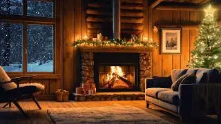 Gentle Winter Focus Retreat 🎄 Cozy Fireplace Ambience for Calm Work Sessions