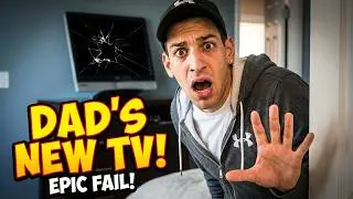 Bashing my Dad's TV - DAD FREAKS OUT!!!