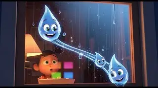 Counting Raindrops on a Windowpane ☔💧🔢 | Learn Numbers for Kids | Fun Preschool Counting Video