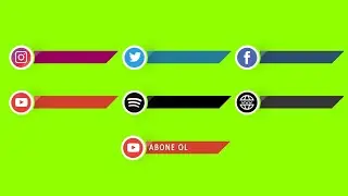Top 6 Free Green Screen  Social Media Effects - Instagram, Twitter, Facebook, Spotify, Web, Youtube👇