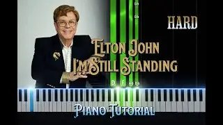 Elton John  Im still Standing Hard Piano Tutorial