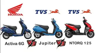 2021 | Honda Activa 6G Vs TVS Jupiter VS  Ntorq 125 | Full Comparison