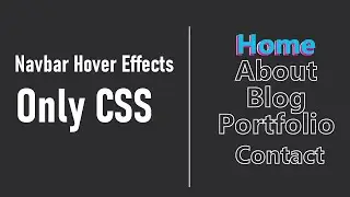 Menu Hover Text Animation Effects | Amazing Animated Text using HTML & CSS | Creative CSS Menu Hover