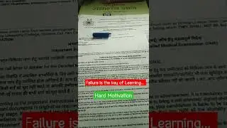 Motivation | Failure is the key of learning🤞#shorts #studywithamarendra