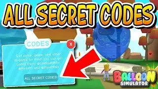 *NEW* ROBLOX SIMULATOR Balloon Simulator *SECRET* CODE