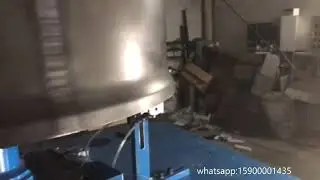 Automatic fan housing flanging machine