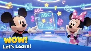 Mickey & Minnie Learn ABCs & Numbers | Fun Classroom Adventure for Kids
