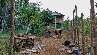 BONGKAR HABIS!! BERSIHKAN PONDOK DAN KEBUN, MENYAMBUT KELUARGA KECIL