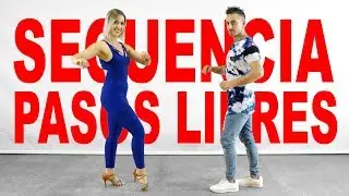 14. FOOTWORK | PASOS LIBRES DE SALSA | Alfonso y M&oacute;nica | C&oacute;mo Bailar Salsa