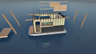 Pontoon Boat House | Building off the Grid