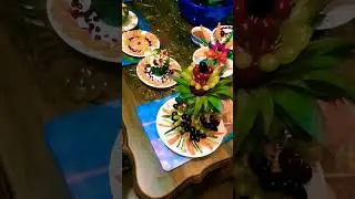 beautiful holud decorations #fruit #decoration #haldinight #shortsfeed #vairal#youtubeshorts #shotrs
