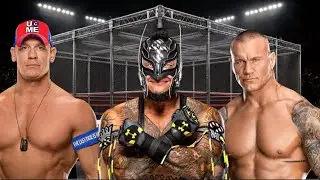 WWE Full Hell In A Cell Match Rey Mysterio Vs John Cena Vs Randy Orton 