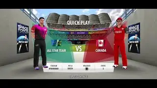 WCC3 All star team vs Canada Quick play with broadcast camera angle view