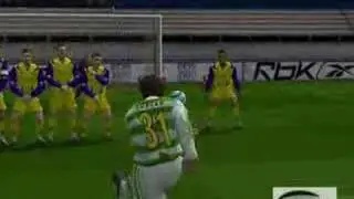 Punizione Sergio Aguero PES6 PC: Tiro di potenza sotto